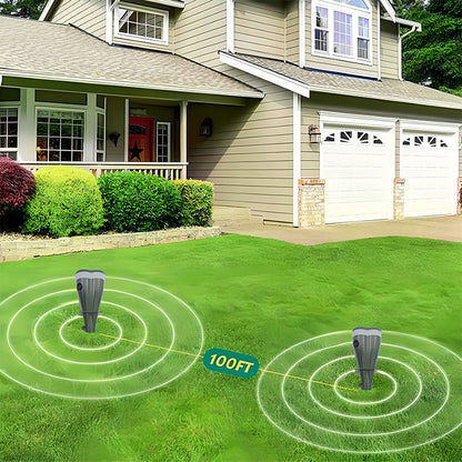 💥Hot Sale 70% OFF☘️Solar Powered Waterproof Screw Mole Repellent🐁🚫