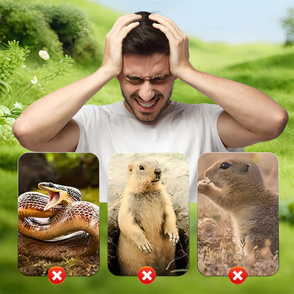 💥Hot Sale 70% OFF☘️Solar Powered Waterproof Screw Mole Repellent🐁🚫