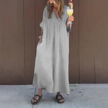🔥Hot Sale 50% OFF👗Casual Flowy V-neck Dress For Women