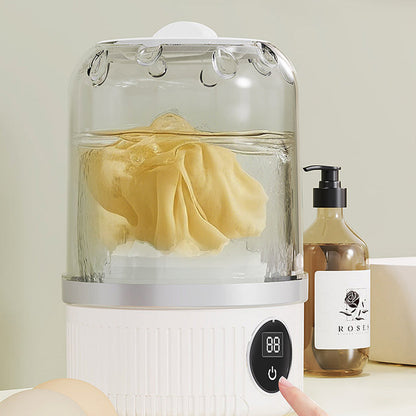 Limited Sale 50% OFF🎁Free your hands🥰Wireless Charging Mini Washing Machine