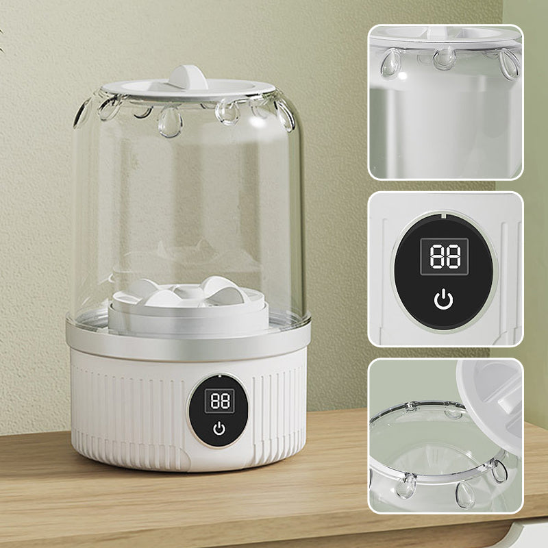 Limited Sale 50% OFF🎁Free your hands🥰Wireless Charging Mini Washing Machine