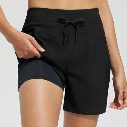 🌞 Last Day Promotion-60% OFF ❄️Women's High-Waisted Quick-Dry Swim Shorts
