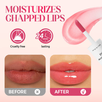 🎁LAST DAY SALE 49% OFF🔥-💋Hydrate Lipgloss Lipstick (Glossy Lip Stain, Tinting & Long Lasting, Moisturizing Lip Care )