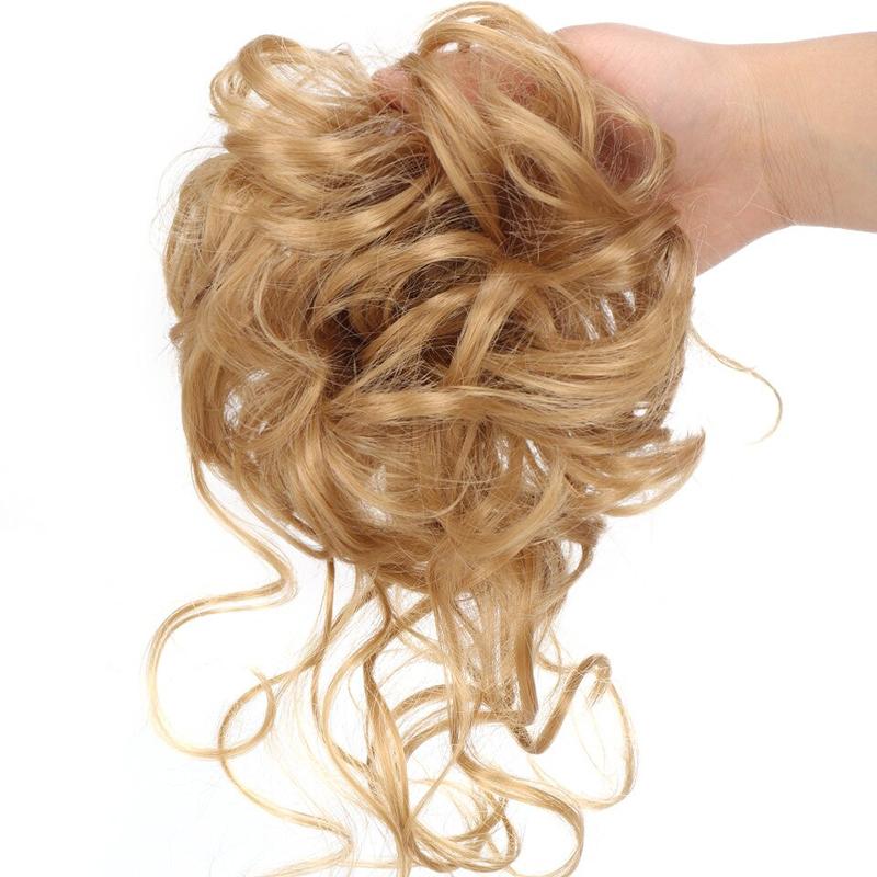 ⏳LAST DAY - BUY 1 GET 1 FREE + FREE GIFT!!🎁Messy Curly Hair Bun Scrunchie Extensions🎀
