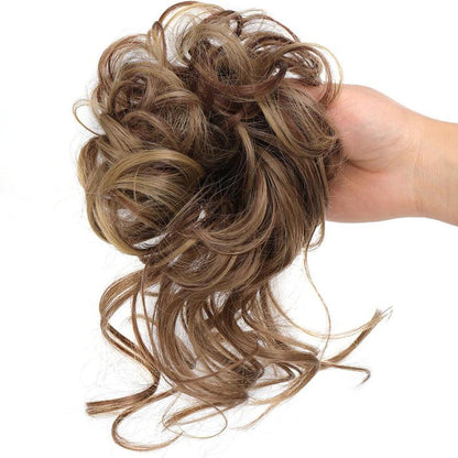 ⏳LAST DAY - BUY 1 GET 1 FREE + FREE GIFT!!🎁Messy Curly Hair Bun Scrunchie Extensions🎀