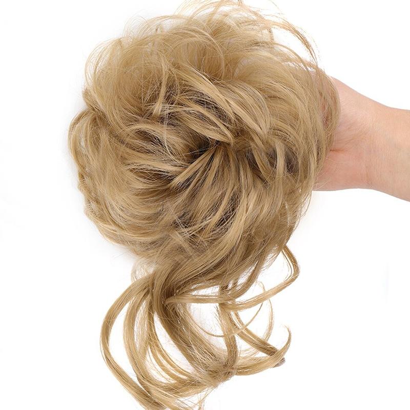 ⏳LAST DAY - BUY 1 GET 1 FREE + FREE GIFT!!🎁Messy Curly Hair Bun Scrunchie Extensions🎀