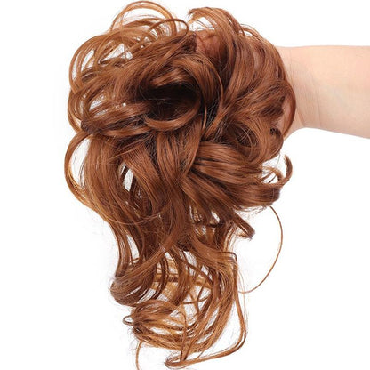 ⏳LAST DAY - BUY 1 GET 1 FREE + FREE GIFT!!🎁Messy Curly Hair Bun Scrunchie Extensions🎀