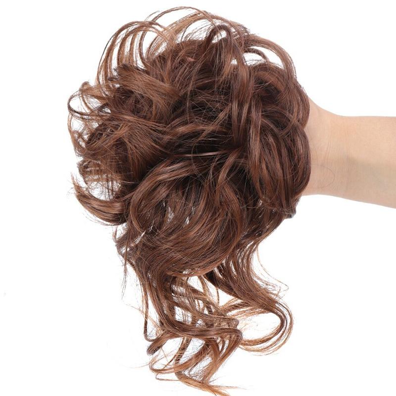 ⏳LAST DAY - BUY 1 GET 1 FREE + FREE GIFT!!🎁Messy Curly Hair Bun Scrunchie Extensions🎀