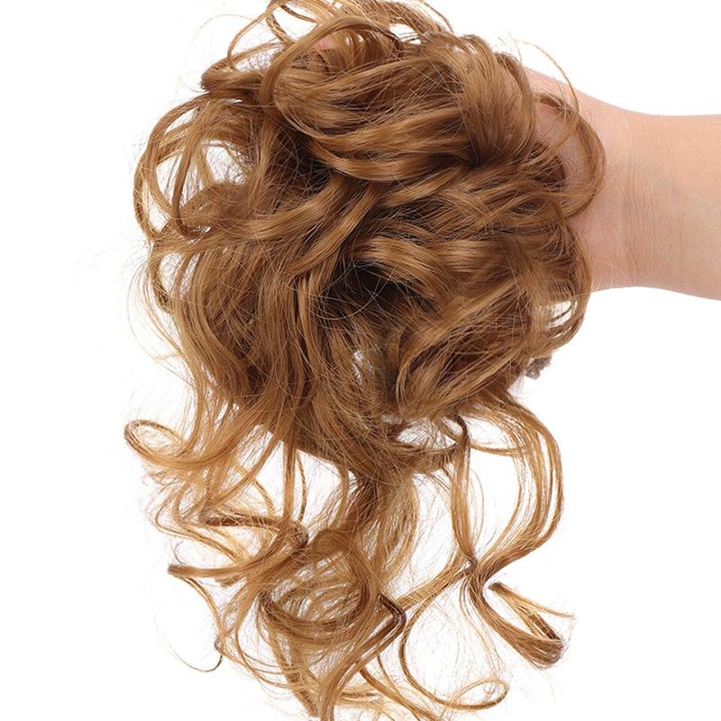 ⏳LAST DAY - BUY 1 GET 1 FREE + FREE GIFT!!🎁Messy Curly Hair Bun Scrunchie Extensions🎀