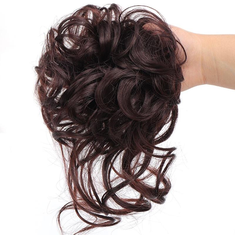 ⏳LAST DAY - BUY 1 GET 1 FREE + FREE GIFT!!🎁Messy Curly Hair Bun Scrunchie Extensions🎀