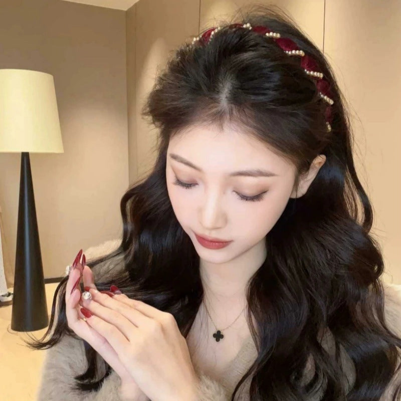 💥Only £2.2 each💥Vintage High Cranium Artificial Pearl Hairband