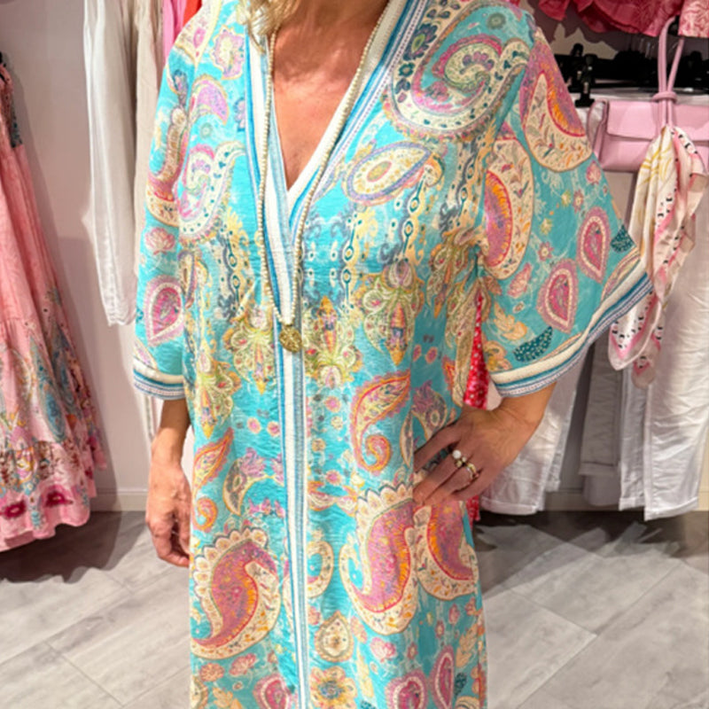 🎁LAST DAY SALE 50% OFF!!⏳Women’s Comfortable Loose-Fit Print Dress