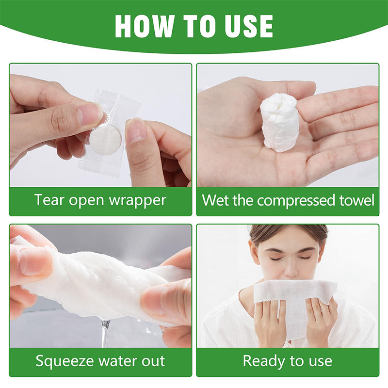 🏆Flash Sale⚡50K+ SOLD!💥EACH ONLY ￡0.06!!!✨Compressed Towel Tablets - 142% high-quality pure cotton