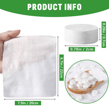 🏆Flash Sale⚡50K+ SOLD!💥EACH ONLY ￡0.06!!!✨Compressed Towel Tablets - 142% high-quality pure cotton