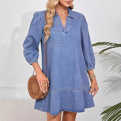 🔥Last Day Sale 49%🔥Women's Casual Denim Dress