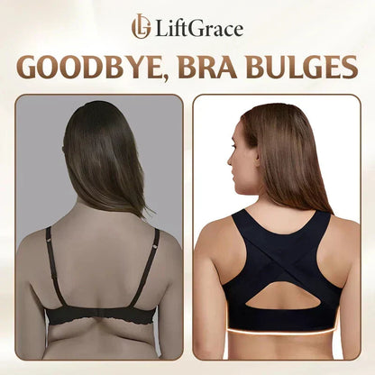 🤩HOT SALE - 50% OFF💝Front Closure Cross-Back Wireless Posture Bra