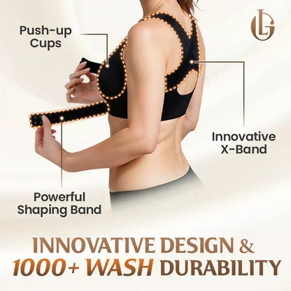 🤩HOT SALE - 50% OFF💝Front Closure Cross-Back Wireless Posture Bra