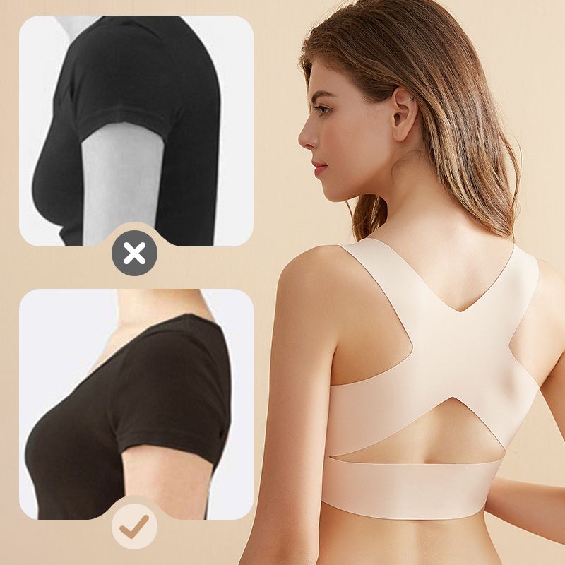 🤩HOT SALE - 50% OFF💝Front Closure Cross-Back Wireless Posture Bra