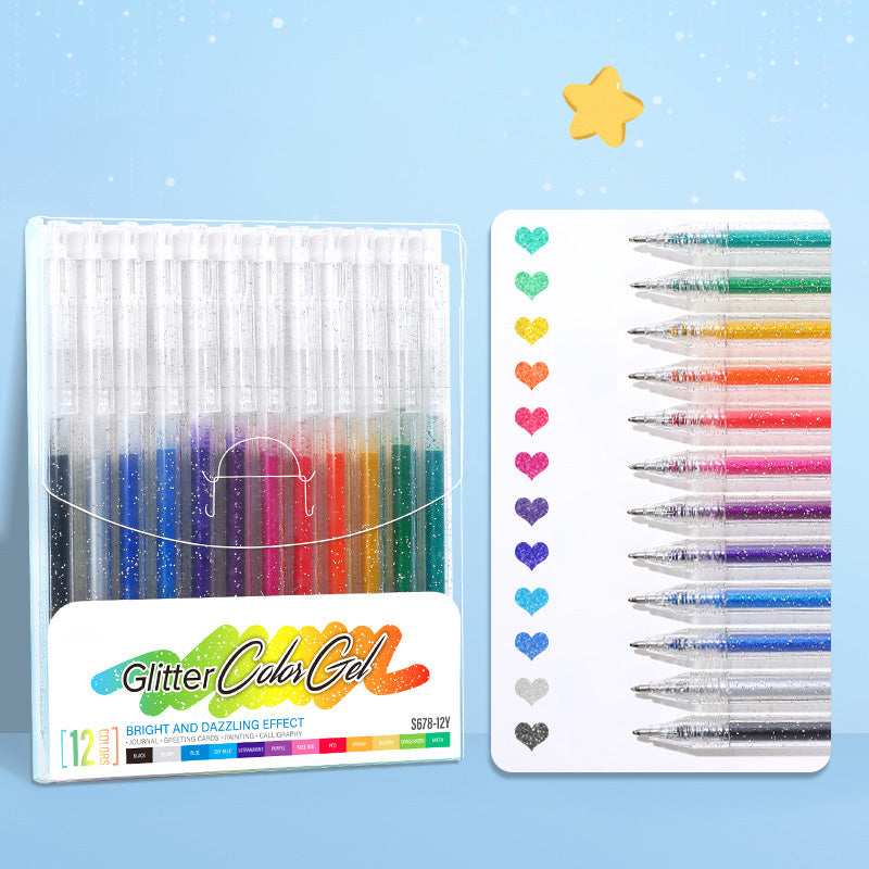 🔥LAST DAY-70% OFF!!✨50K+ SOLD!🌈Glitter Gel Pen Set