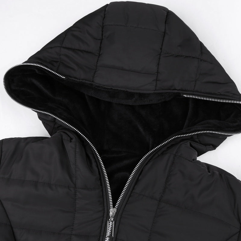 ❄️LAST DAY PROMOTION - 70%OFF 💖 Women's Hooded Mid-Length Winter Coat with Plush Lining