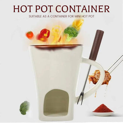 🎁Last Day 49% OFF🔥🍫 Handmade Chocolate Melting Mug – The Cozy Fondue Experience
