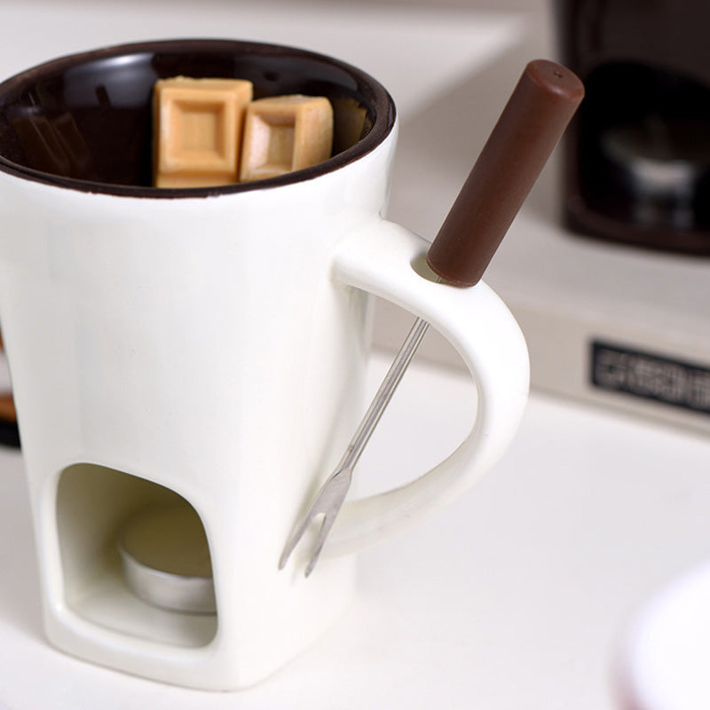 🎁Last Day 49% OFF🔥🍫 Handmade Chocolate Melting Mug – The Cozy Fondue Experience