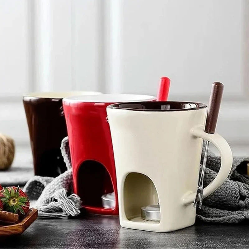 🎁Last Day 49% OFF🔥🍫 Handmade Chocolate Melting Mug – The Cozy Fondue Experience