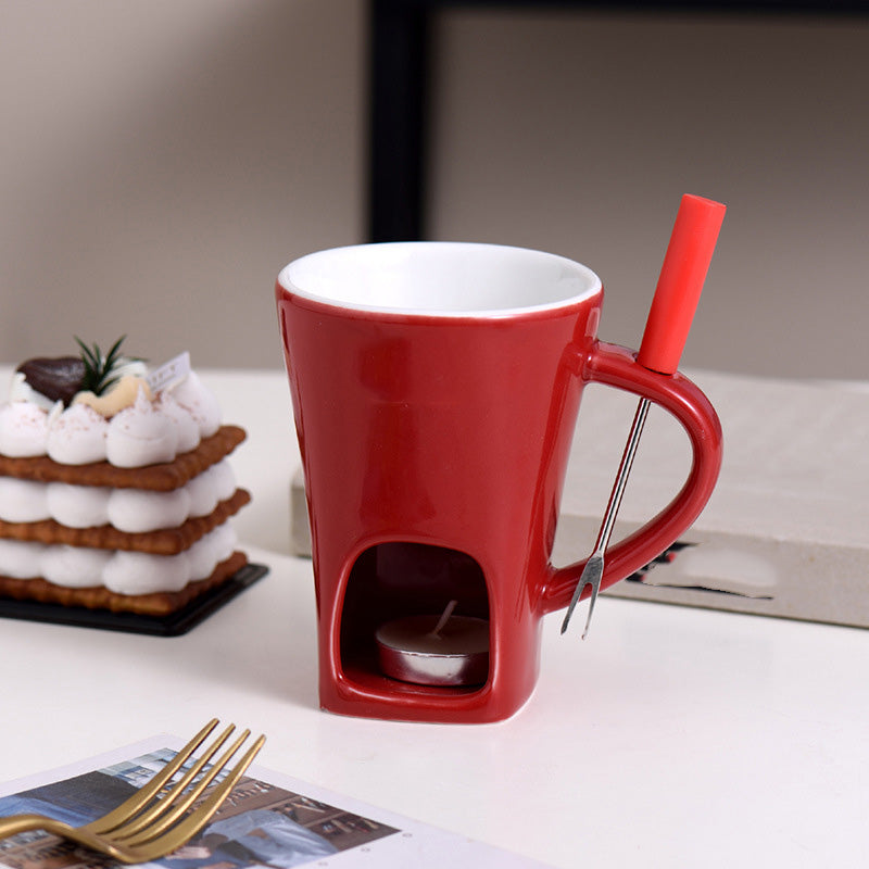 🎁Last Day 49% OFF🔥🍫 Handmade Chocolate Melting Mug – The Cozy Fondue Experience