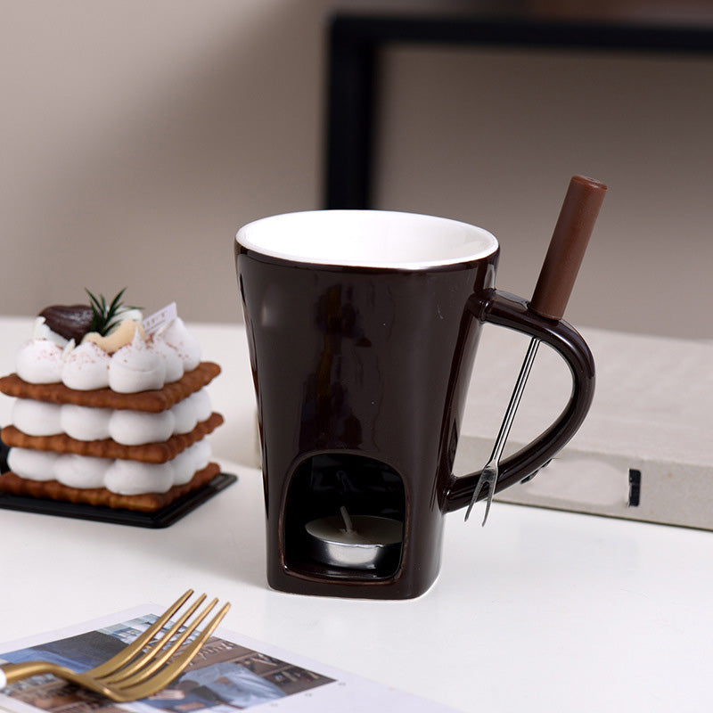 🎁Last Day 49% OFF🔥🍫 Handmade Chocolate Melting Mug – The Cozy Fondue Experience