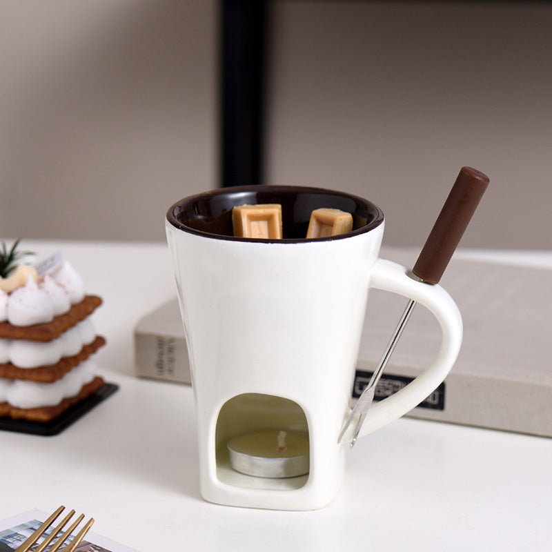 🎁Last Day 49% OFF🔥🍫 Handmade Chocolate Melting Mug – The Cozy Fondue Experience
