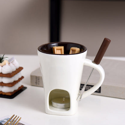 🎁Last Day 49% OFF🔥🍫 Handmade Chocolate Melting Mug – The Cozy Fondue Experience