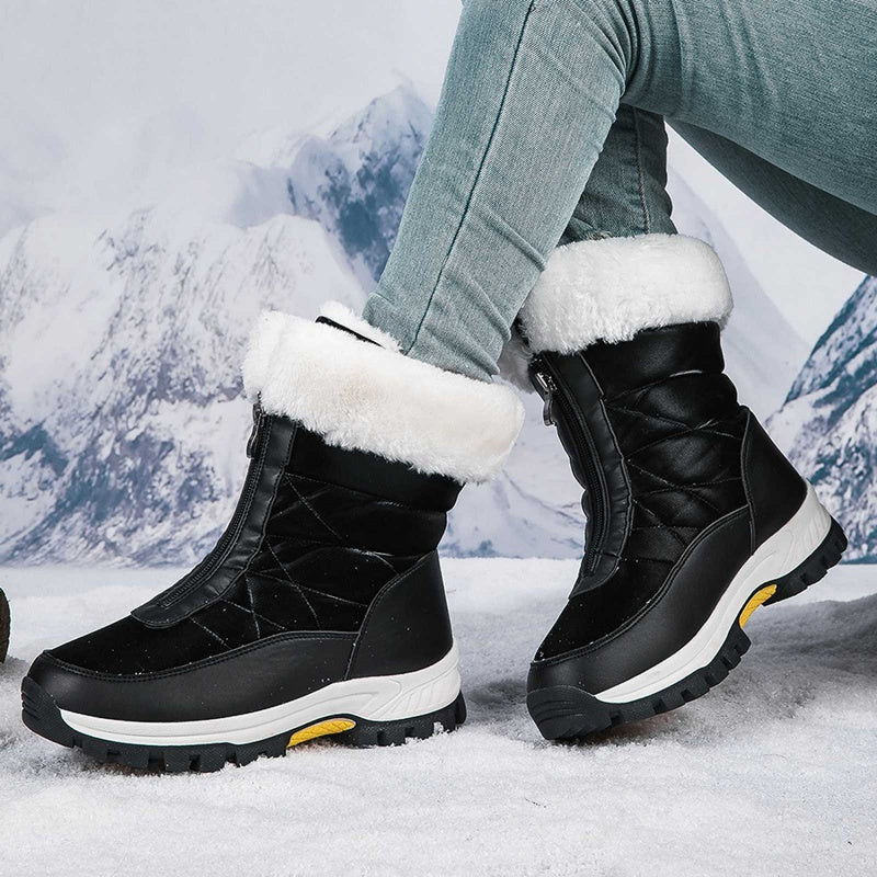 👢 48% OFF NOW! ✨ Women’s Non-Slip Warm Zipper Snow Boots - Thermal Insulated & Water-Resistant Winter Boots for Extreme Cold Weather 🌨️