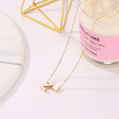 🎁Christmas Sale 50% OFF!!🔥Tiny Initial Necklaces Golden Heart Letter A-Z💖