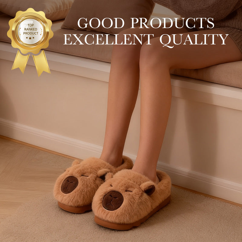 🎁Christmas Sale 70% OFF🎁—🐾Warm Indoor Non-Slip Capybara Slippers