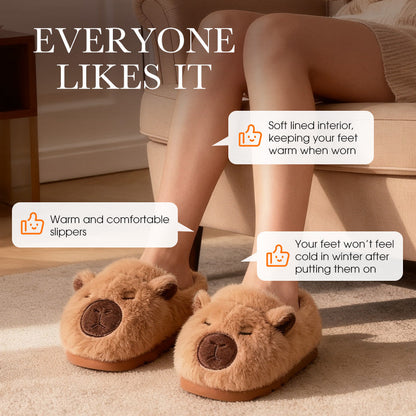 🎁Christmas Sale 70% OFF🎁—🐾Warm Indoor Non-Slip Capybara Slippers