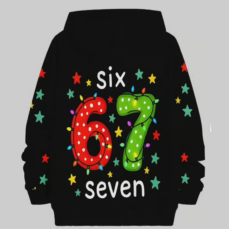 🎅🏼Christmas Sale 60% OFF🎄Kids' "67" Graphic Christmas Pullover Hoodies