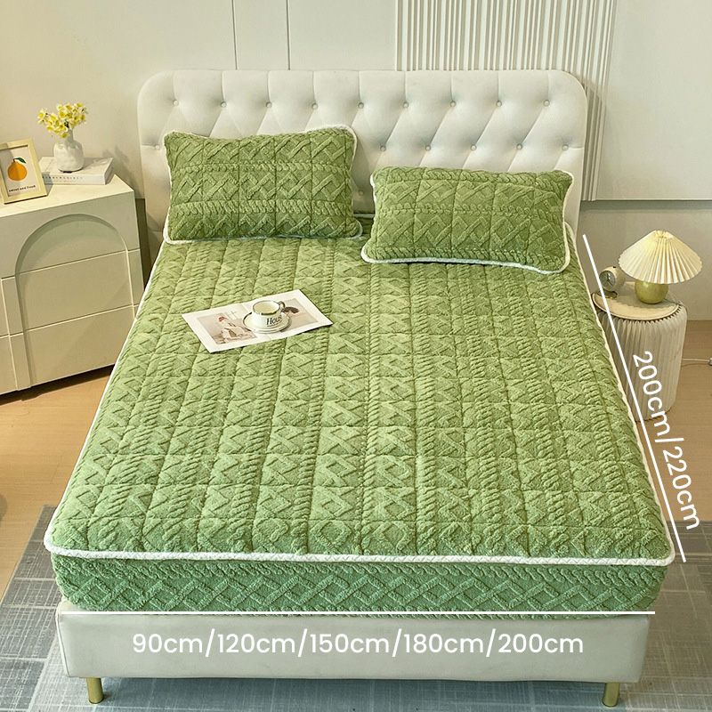 🎅CHRISTMAS SALE 50% OFF🎄Thickened Warm Fitted Bed Sheet - Great Gift🎁