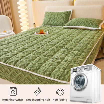 🎅CHRISTMAS SALE 50% OFF🎄Thickened Warm Fitted Bed Sheet - Great Gift🎁