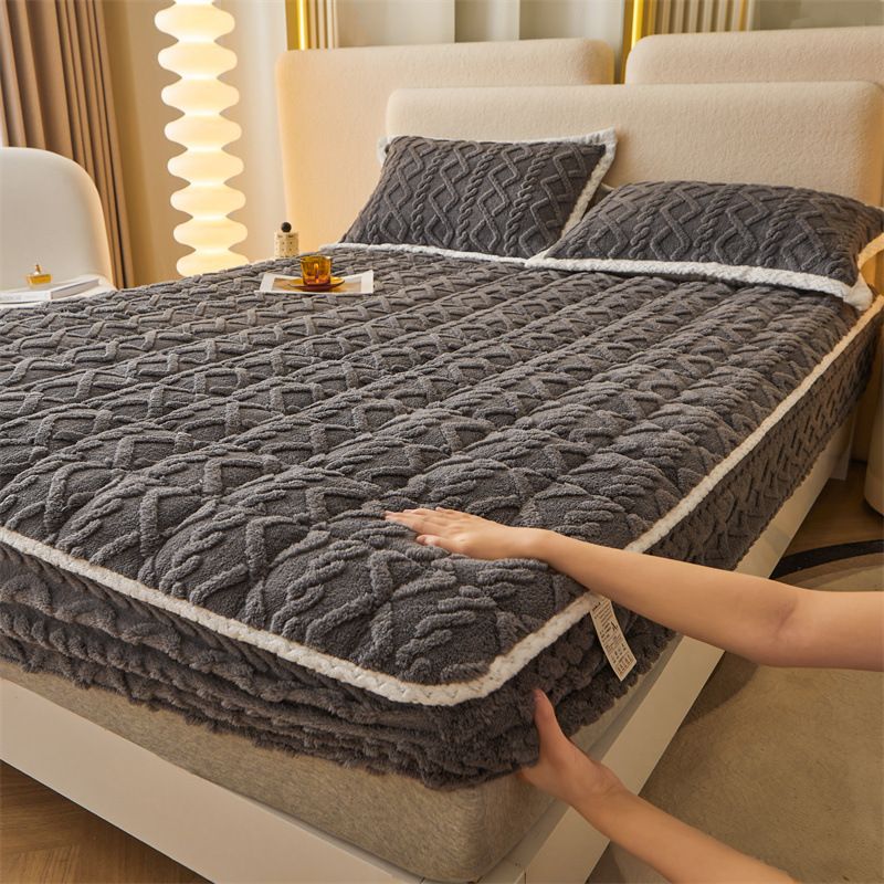 🎅CHRISTMAS SALE 50% OFF🎄Thickened Warm Fitted Bed Sheet - Great Gift🎁