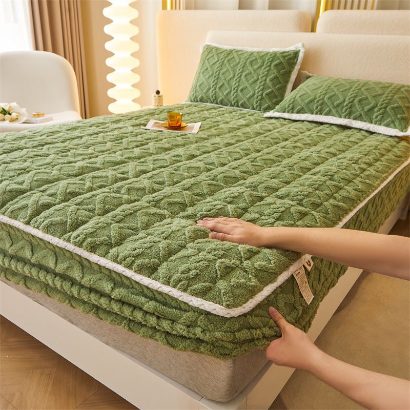 🎅CHRISTMAS SALE 50% OFF🎄Thickened Warm Fitted Bed Sheet - Great Gift🎁