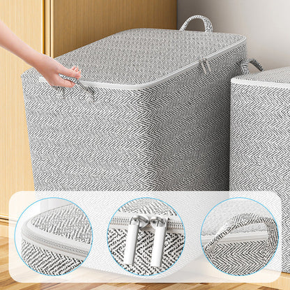 🔔NEW YEAR SALE 50% OFF🔥Extra-Large Storage Organizer Box With Lid - Versatile For Clothes, Blankets & Bedding