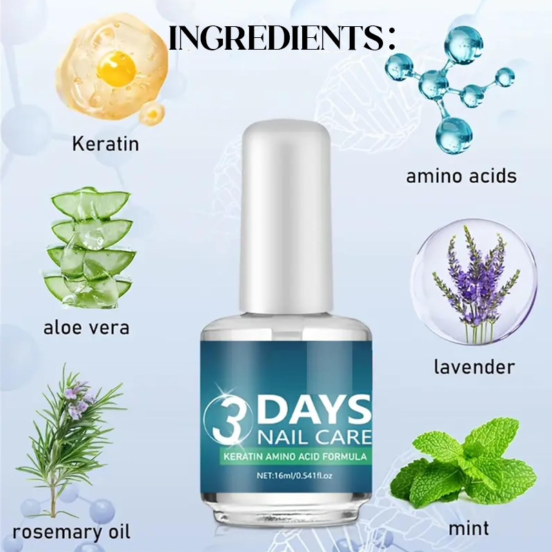 💖LAST DAY - BUY 1 GET 1 FREE!!💕ROZINO 3 Days Nail Care Formula