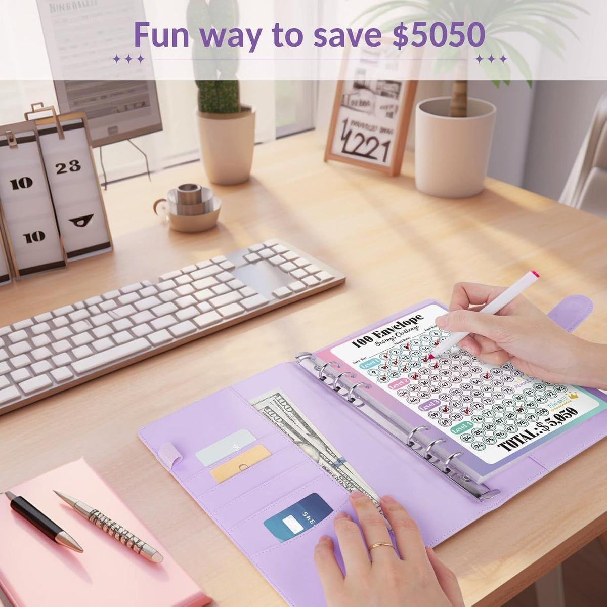 🔥BEST NEW YEAR GIFT £8.99!!🎁100 Envelope Savings Challenge Book💷