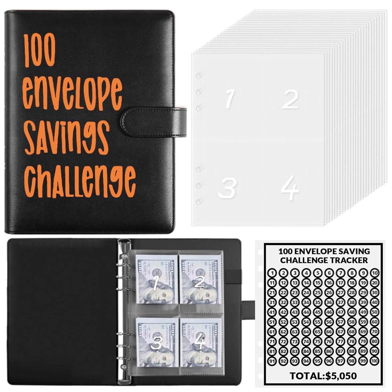 🔥BEST NEW YEAR GIFT £8.99!!🎁100 Envelope Savings Challenge Book💷
