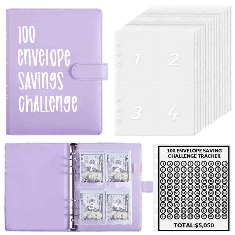 🔥BEST NEW YEAR GIFT £8.99!!🎁100 Envelope Savings Challenge Book💷