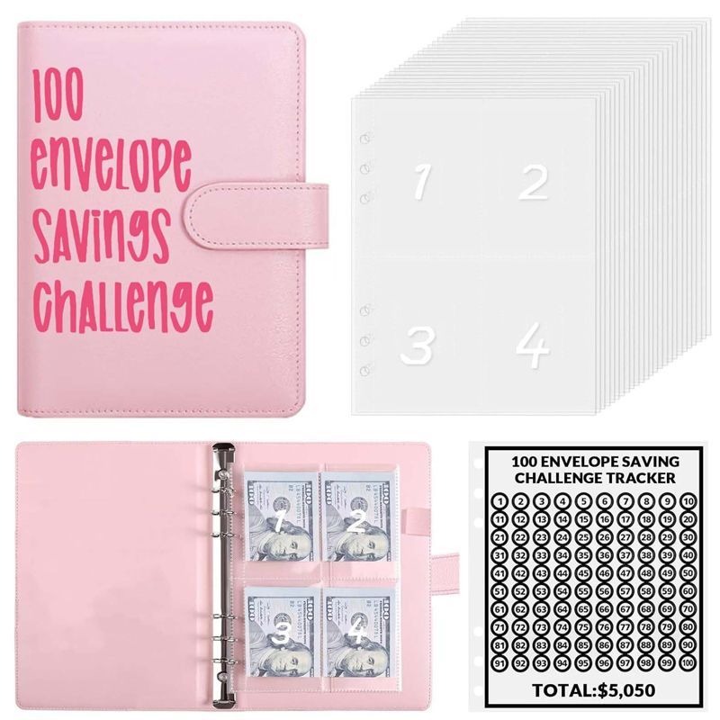 🔥BEST NEW YEAR GIFT £8.99!!🎁100 Envelope Savings Challenge Book💷