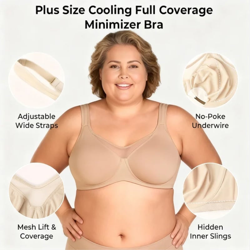 🏆BUY 1 GET 1 FREE💗Women's Elegant Sheer Full Coverage Plus Size Bra