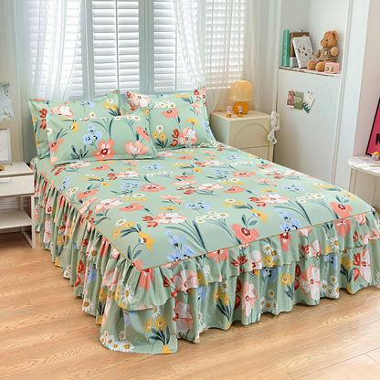 💥Limited Sale 70% Off⏰3-Piece Ruffled Bed Skirt Set🛏️