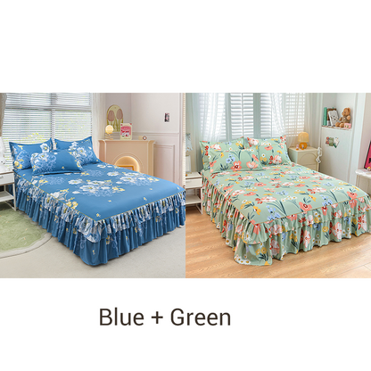 💥Limited Sale 70% Off⏰3-Piece Ruffled Bed Skirt Set🛏️