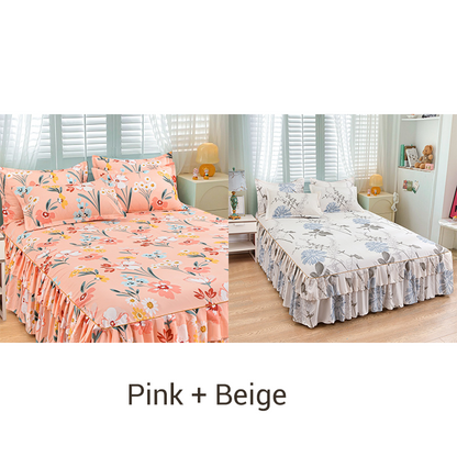💥Limited Sale 70% Off⏰3-Piece Ruffled Bed Skirt Set🛏️